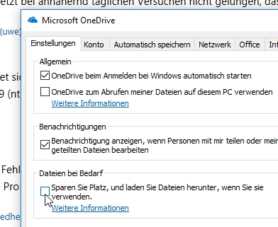 Fotos von OneDrive nicht auf Laptop