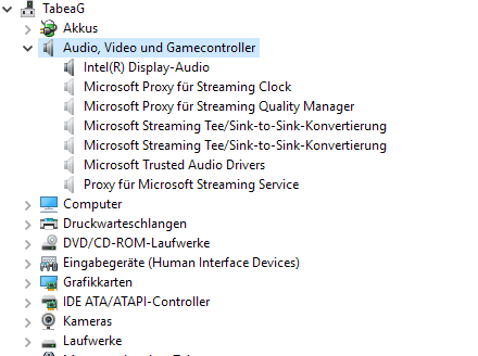 Nach Windows Uptade / Oktober kein Sound - "Es ist kein Audioausgabegerät installiert"