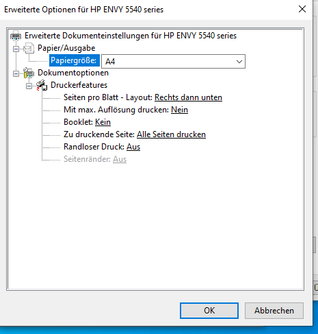 HP Envy 5548 - kein farbiges Drucken mehr möglich