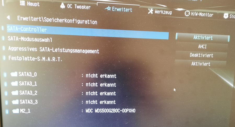 Win 10 lässt sich nicht auf M2 SSD installieren