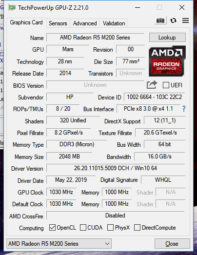 Grafik bzw Performance Problem nach Installation von Mai Update 1903