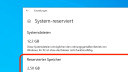 Verbesserungen für den reservierten Speicher in Windows 10 geplant