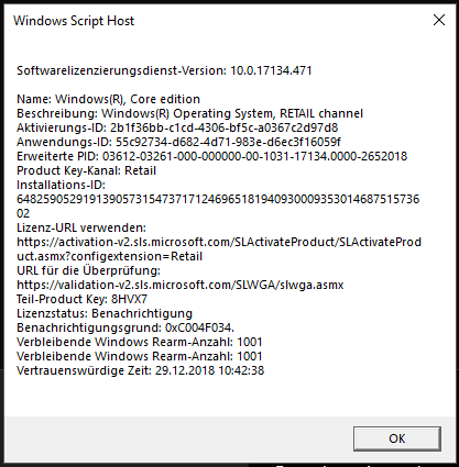Fehlercode 0x803fa067