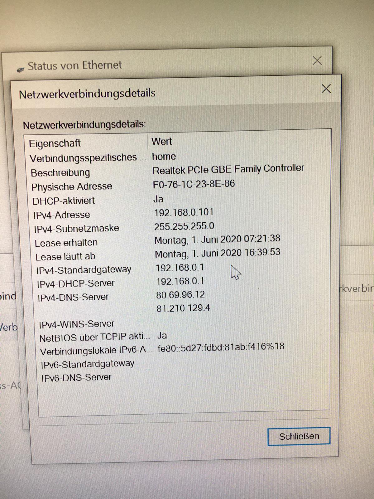 1000mbit Lan funktioniert nicht immer