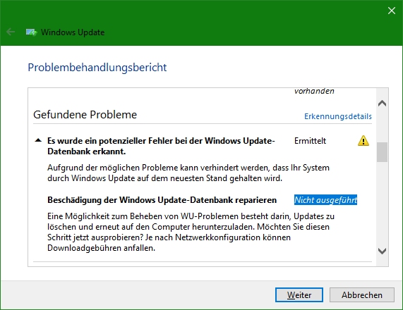Nach Installation des Windows 10 Updates 1803 und 1809 bootet der Rechner nicht mehr.
