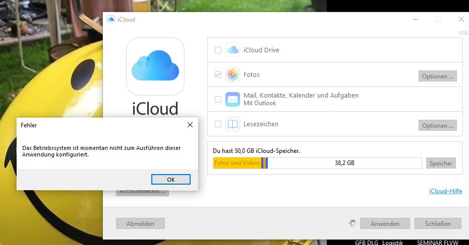 Windows 10 und iCloud für Windows