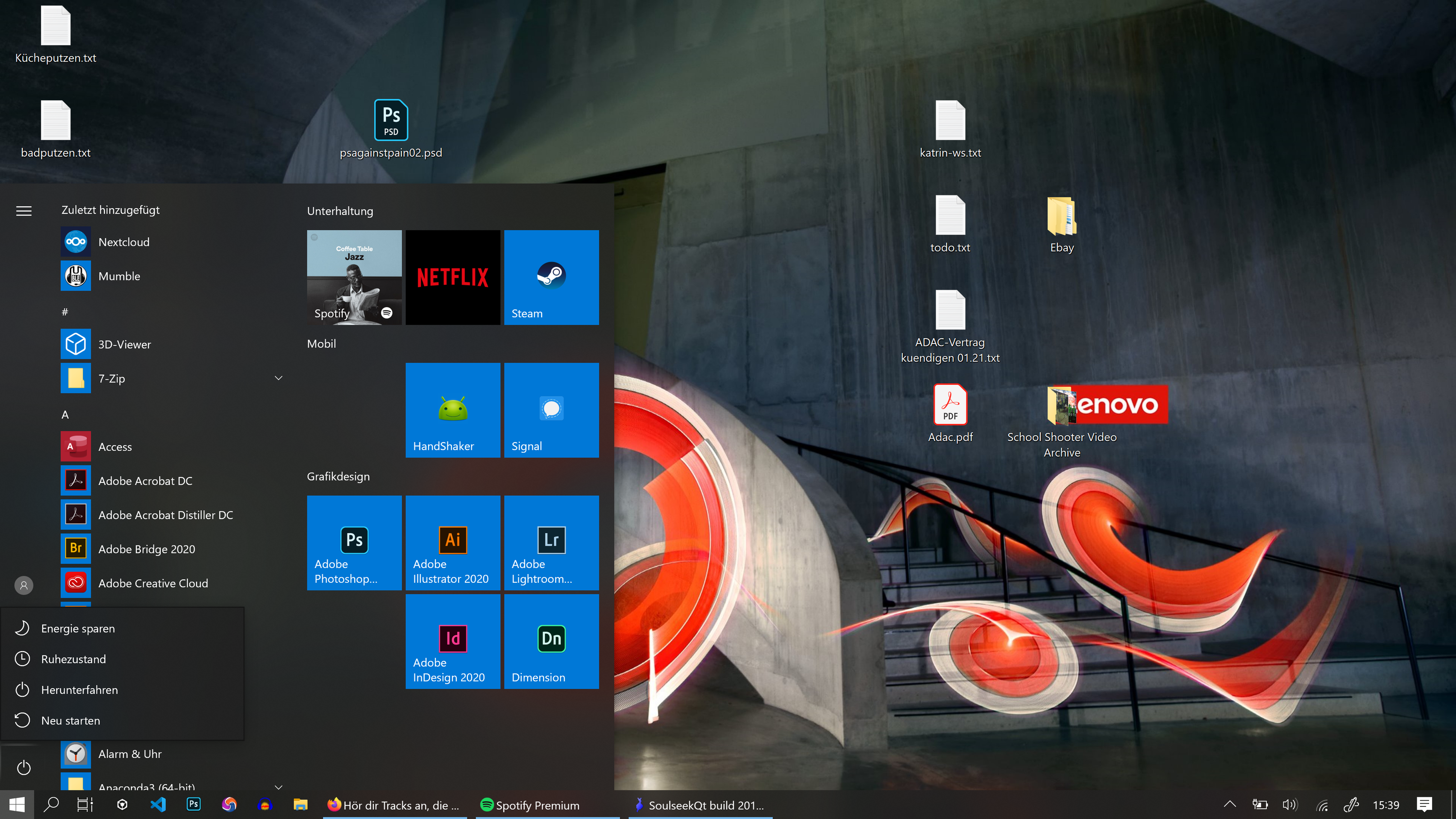 Windows Startmenü - Öffnen einer zusätzlichen Seitenleiste verhindern