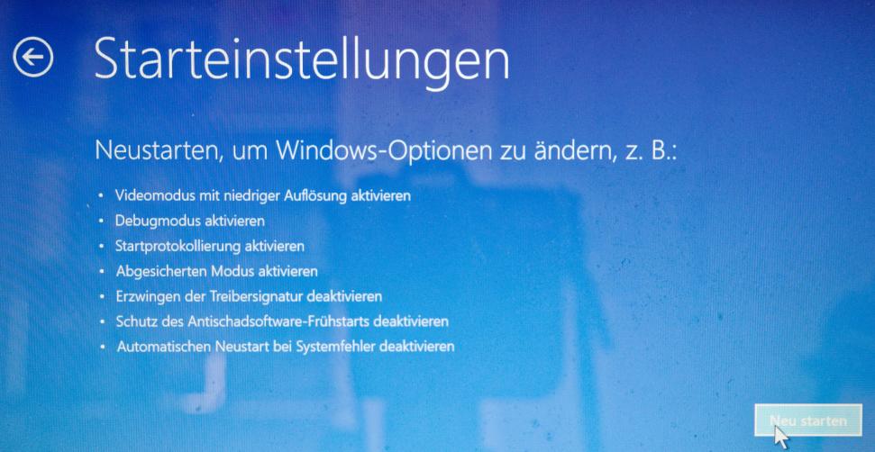 Probleme bei Update von 14393 auf 16299