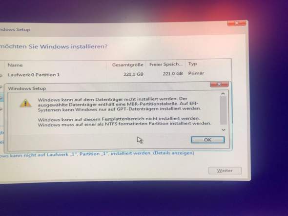 wie schaffe ich es meine festplatte für windows kompatibel zu machen?