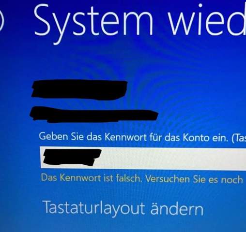 Diese Anmeldeoption ist deaktiviert........?Windows?