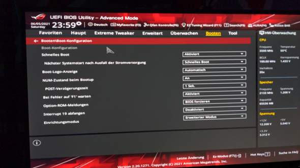 PC bootet in Bios statt Windows 10?