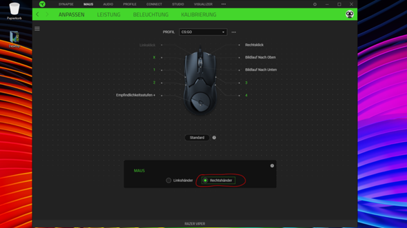 Windows 10 Linksklick  graue Umrandung?