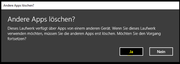 windows kann mein standert speicher ort nicht ändern?