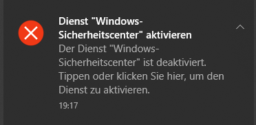 Virus im PC verhindert das Aktivieren von Windows Defender?