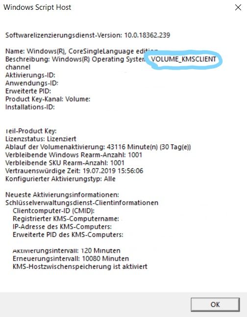 Windows Lizenz läuft bald ab