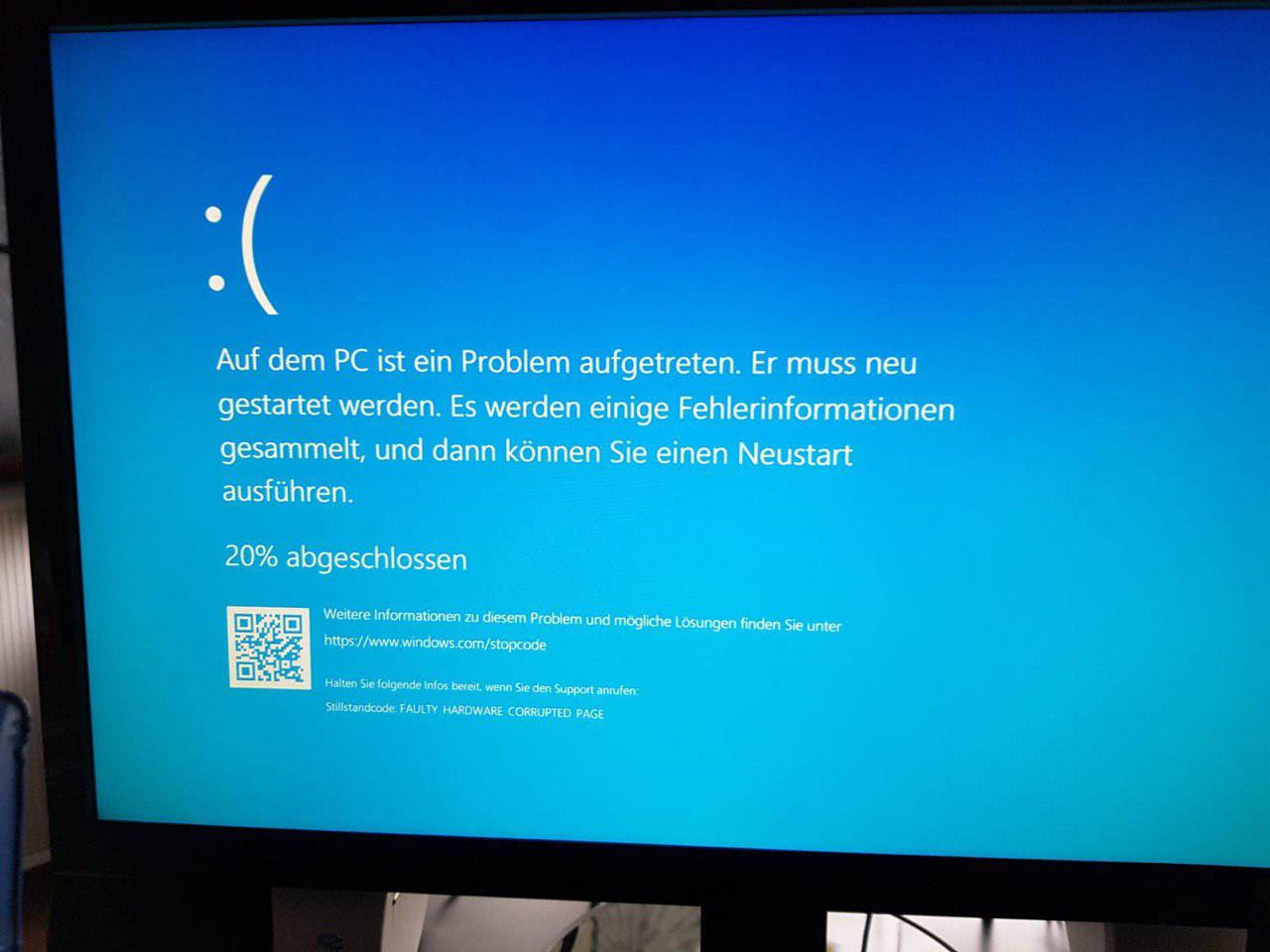 KERNEL_MODE_HEAP_CORRUPTION FAULTY_HARDWARE_CORRUPTED_PAGE