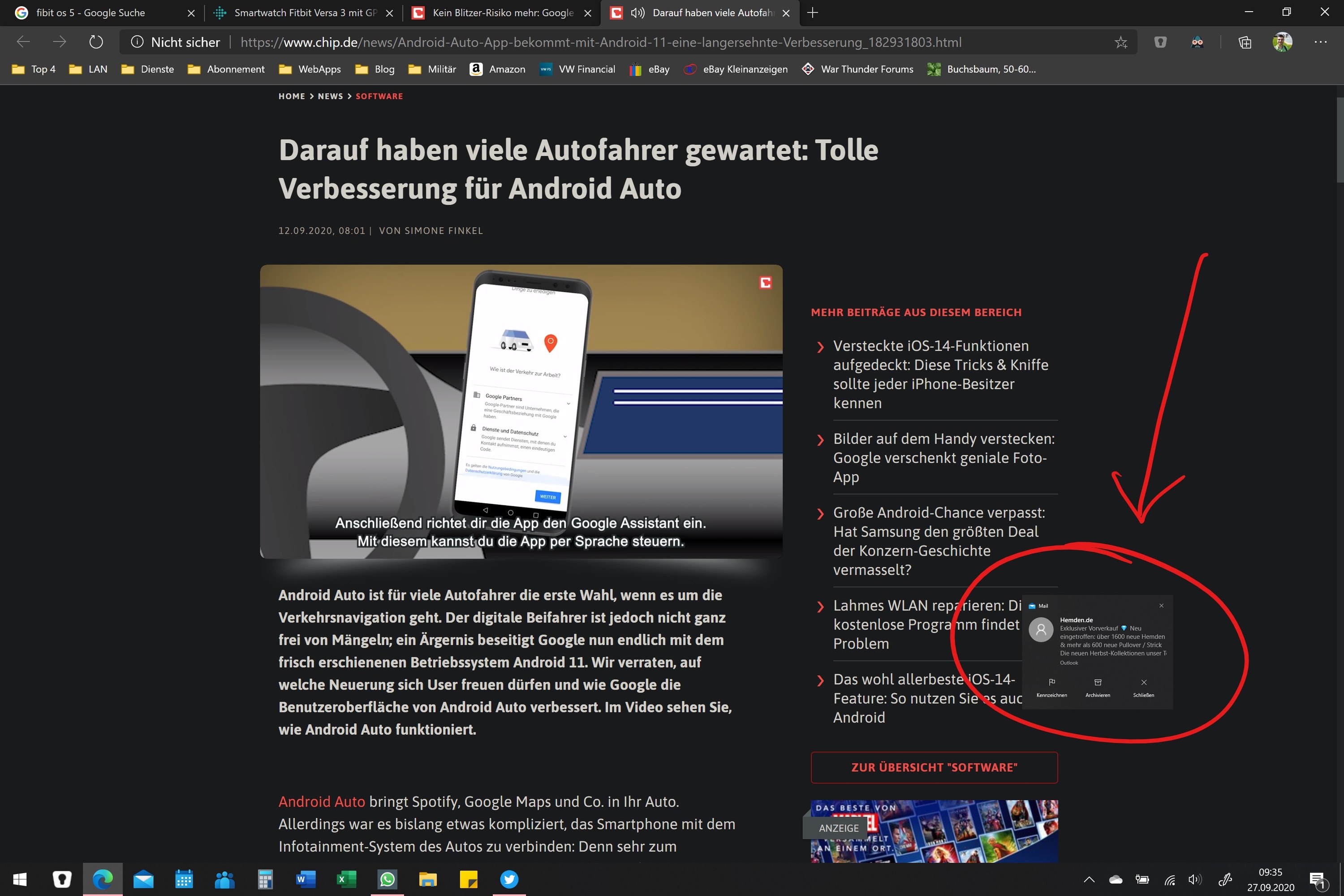 Windows 10 Benachrichtigungen erscheinen "versetzt" und "kleiner"