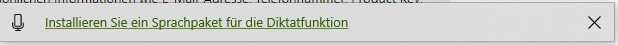Spracherkennung kann nicht eingestellt werden