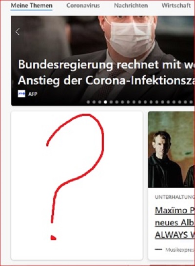 Feld ohne Inhalt in Edge total aktuell.