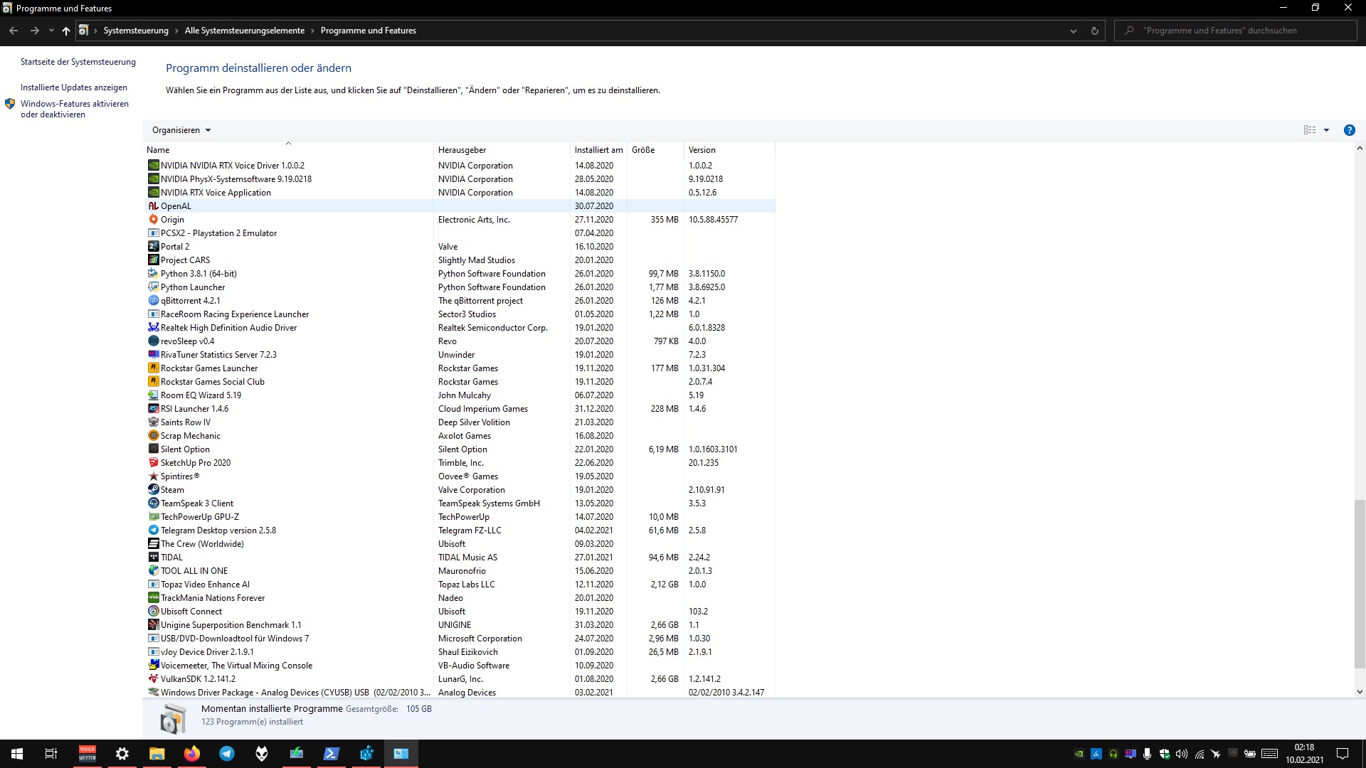 Windows Update erkennt nicht existentes Oracle VirtualBox und verhindert 20H2 Update