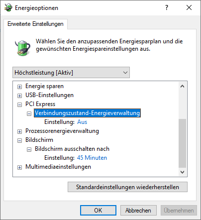 Seit July Update für 2004 funktioniert Monitor Standby nicht mehr