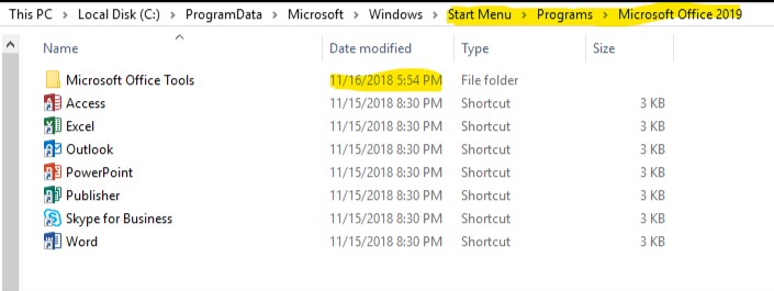 Windows 1809 START-Menü vergisst neuen Ordner und Änderungen in der App-Liste.