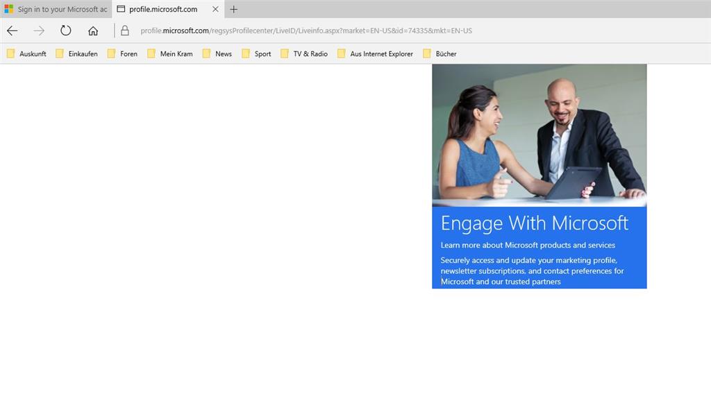 Microsoft Store via Edge nicht abrufbar