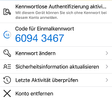 Frage zu Authenticator App