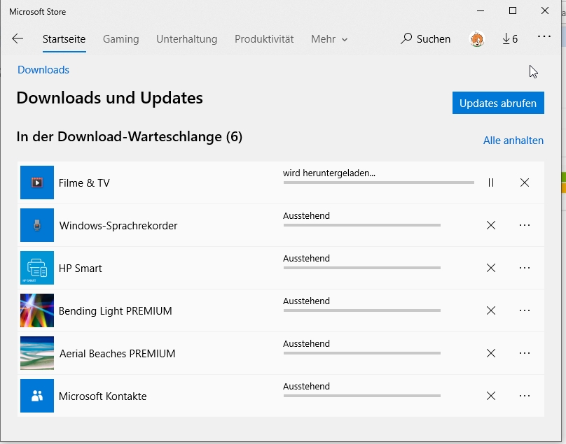 Microsoft Store Downloads gehen nicht mehr?