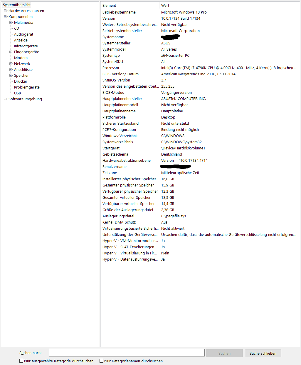 Fehlender Eintrag bei Windows 10 Pro