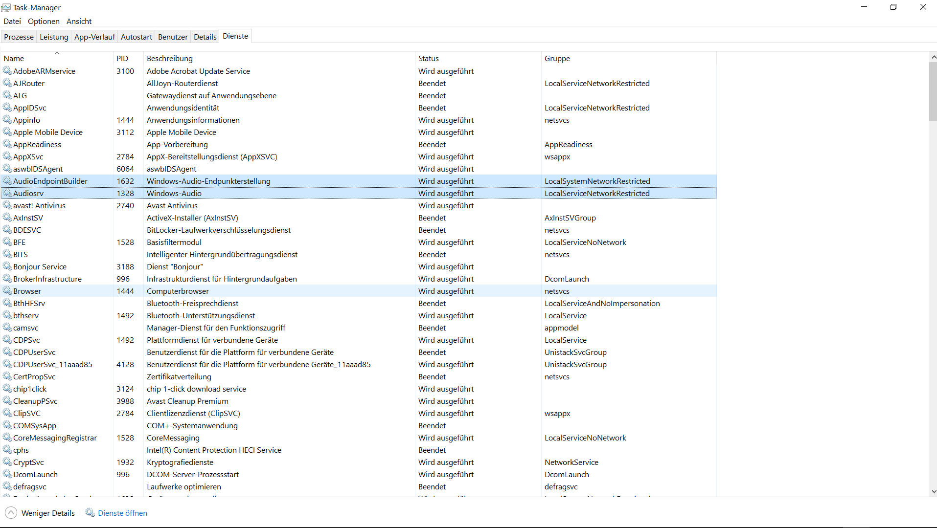 Internes Laptop-Mikrofon wird nicht gefunden und kann nicht eingerichtet werden