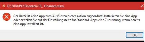 Office 2016 lassen sich nicht über die Zeitachse öffnen