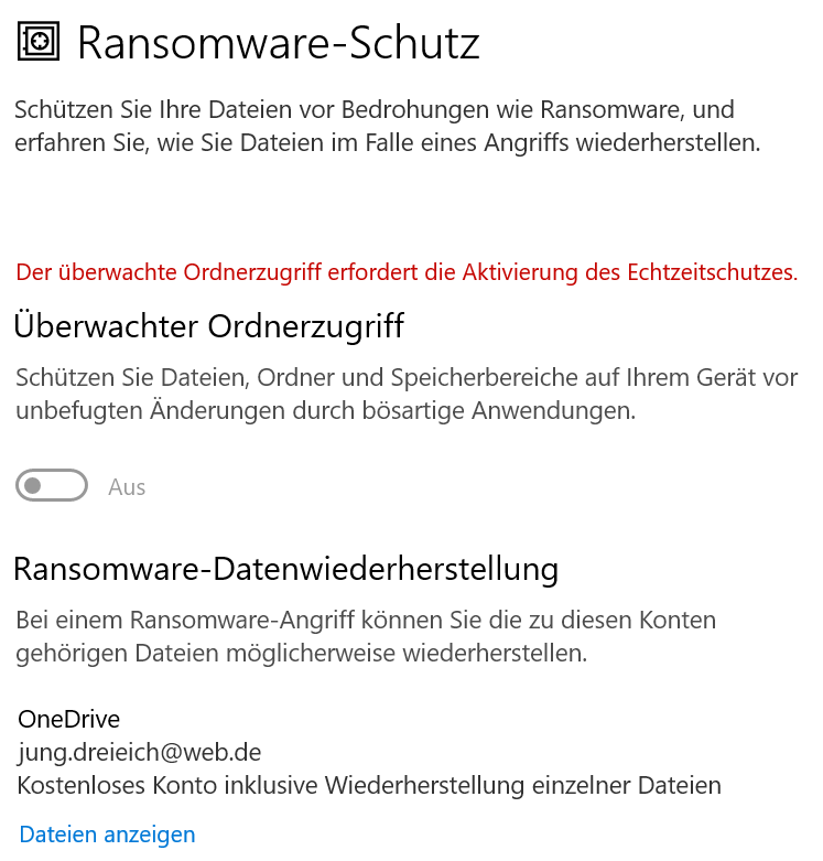 Ransomware Schutz