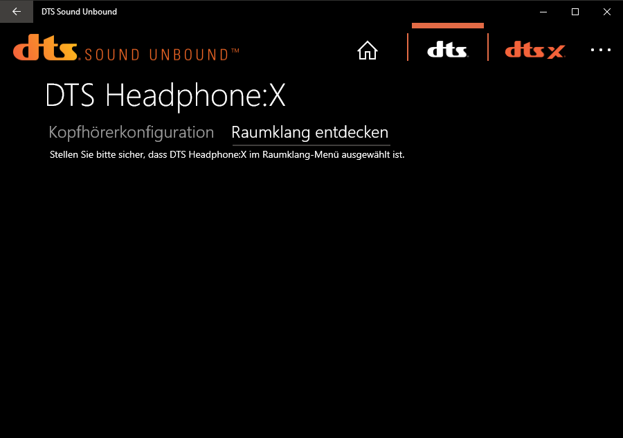 Windows Raumklang DTS wird nicht angezeigt