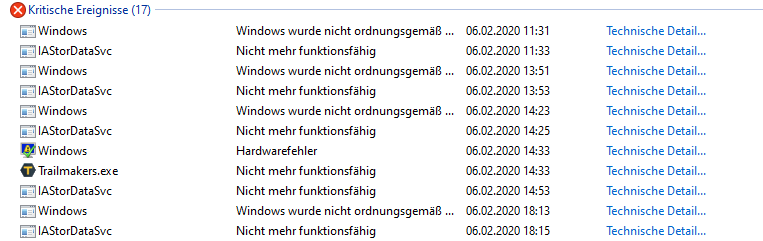 IAStorDataSvc nicht mehr funktionsfähig.. öfter nicht nur einmal