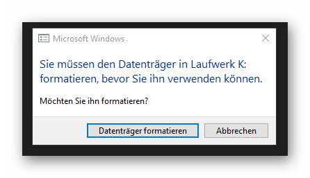 Warum kann Windows 10 USB-Stick plötzlich nicht mehr lesen?