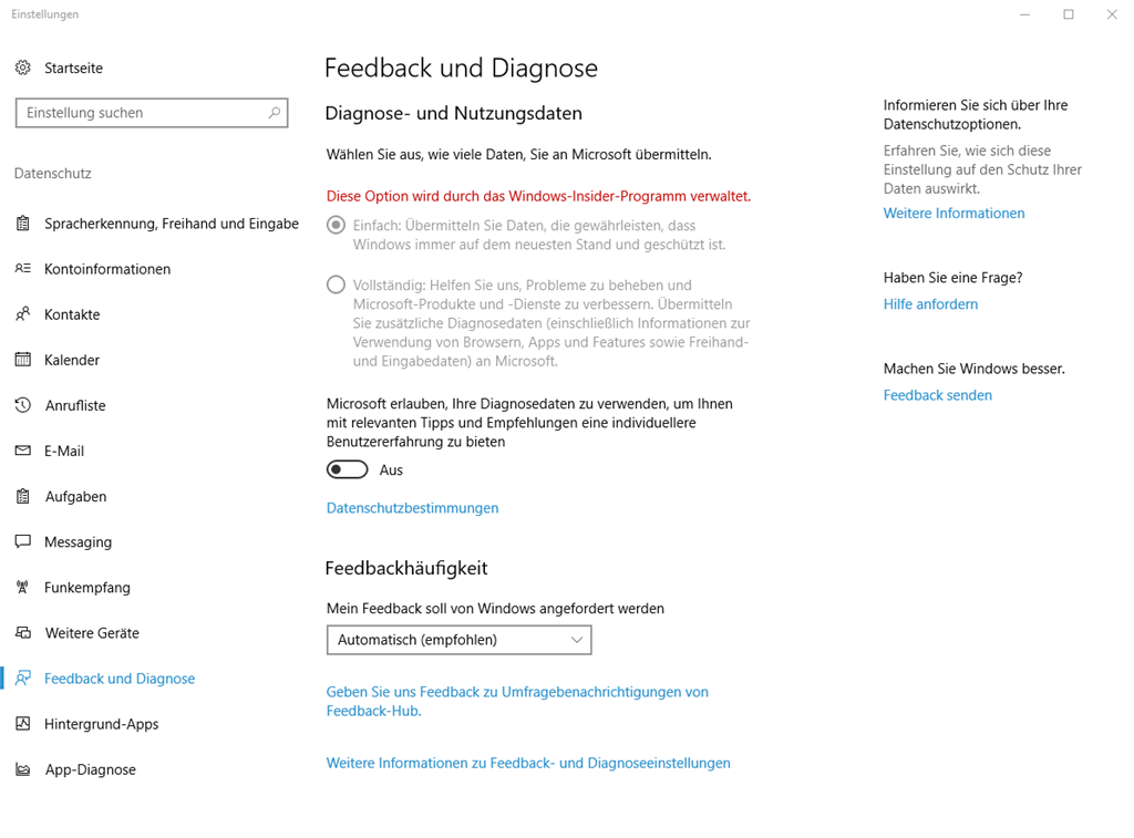 Fehler 0x800bfa07 beim Insider Preview