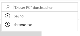 Wie lösche ich den Suchverlauf im Windows 10 1903/1909 Explorer