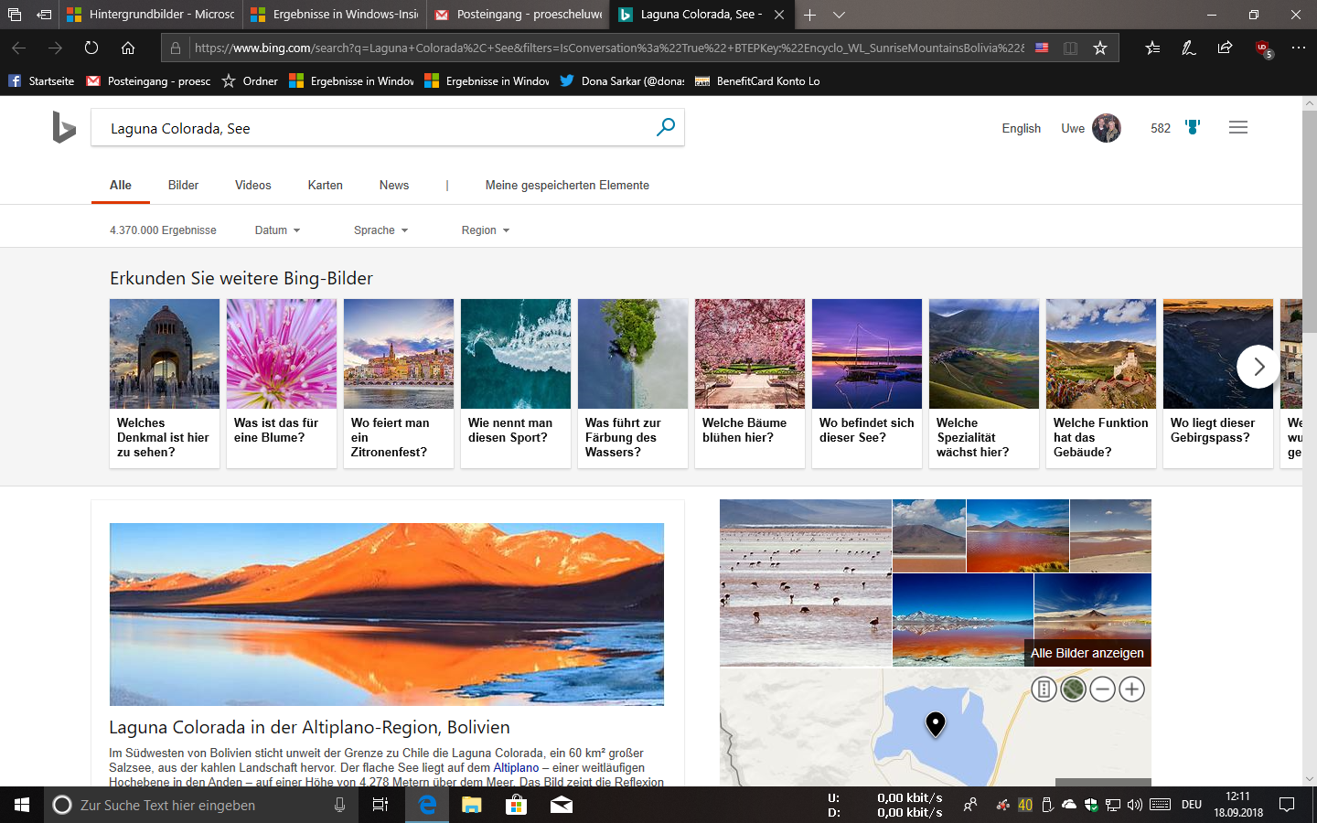 Hintergrundbilder vom Bildschirmschoner