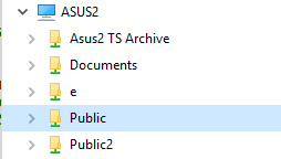 File Explorer - Warum mehrere öffentliche und Dokumentenordner?