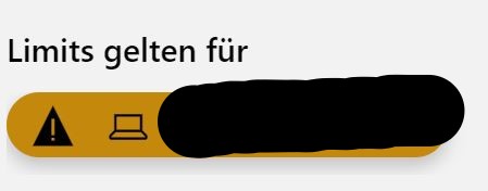 Family Features verstellt?