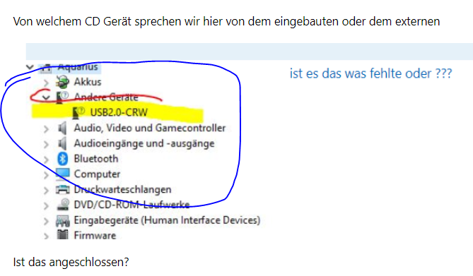 in  C D  eingelegter Datenträger / Epson CD - wird nicht vom CD-Rom Laufwerk gelesen...