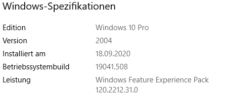 Update auf version 2004