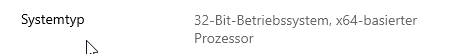 Windows 10 Trial Version German 64Bit ist nur 32 Bit