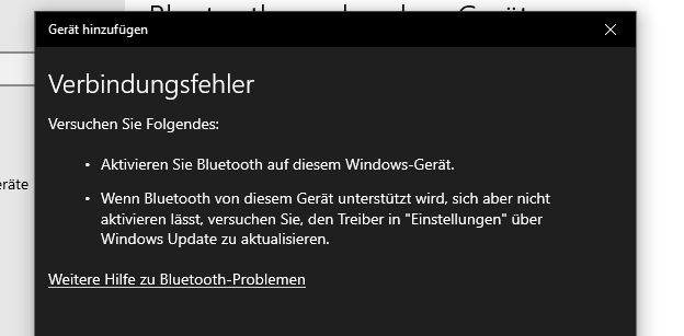 Bluetooth geht nicht!
