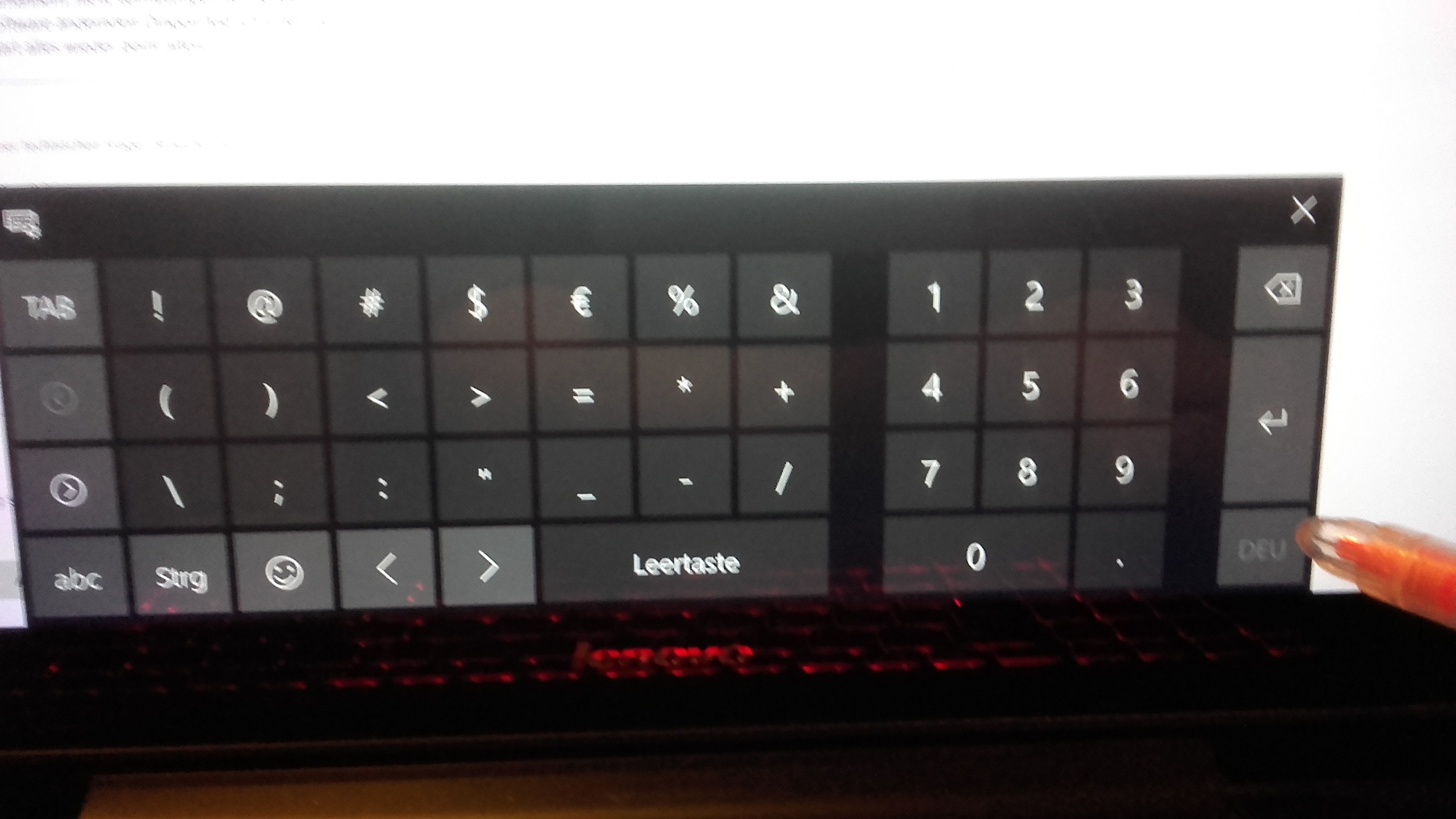 Meine Tastatur ist nicht einstellbar