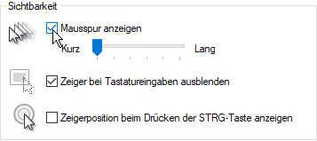 Mauszeiger an falscher Position