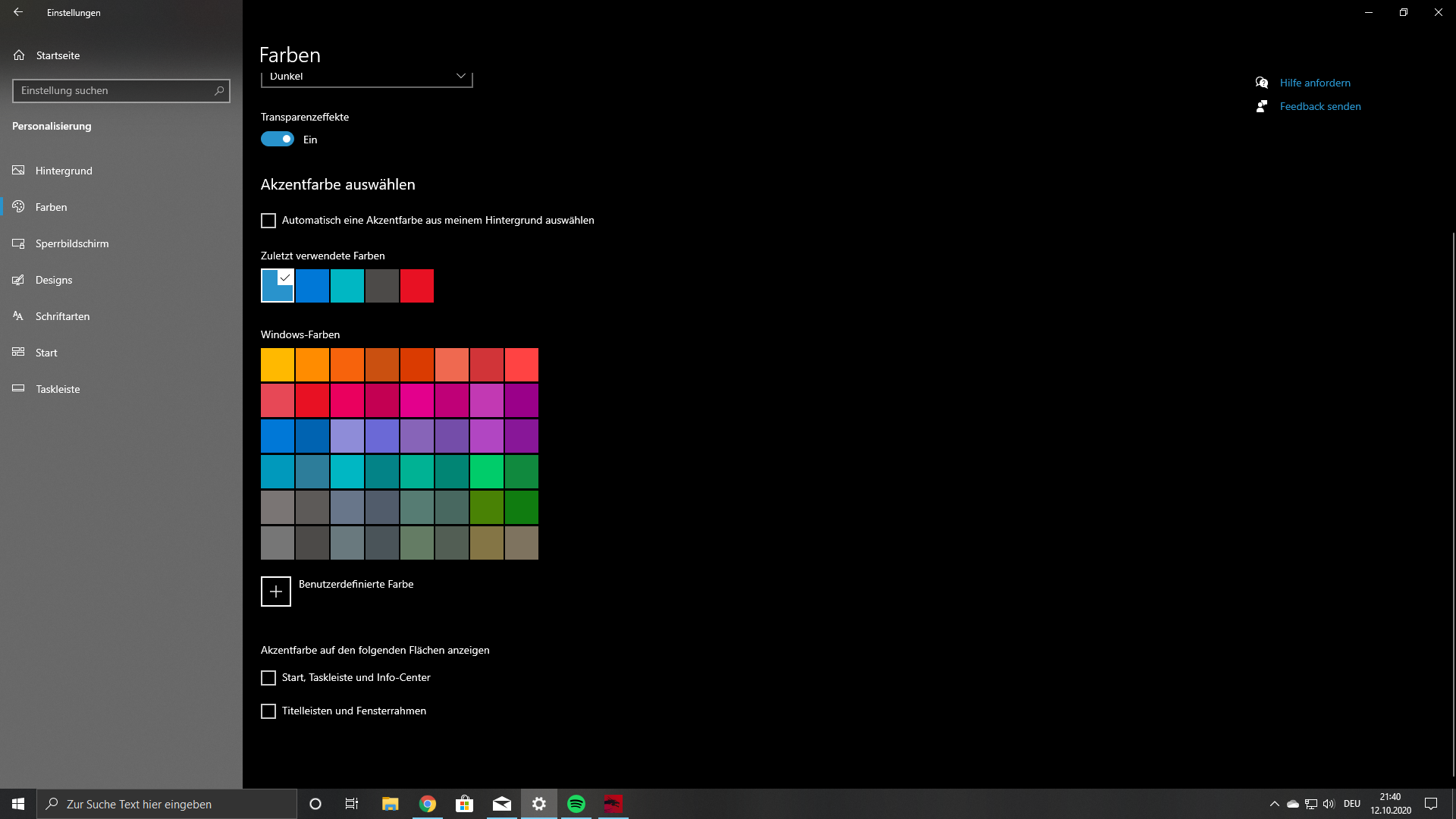 Dark Mode kann nicht deaktiviert werden