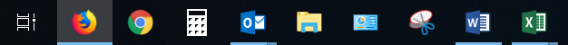 Bei aktiven Icons in der Taskleiste fehlt der blaue Balken.