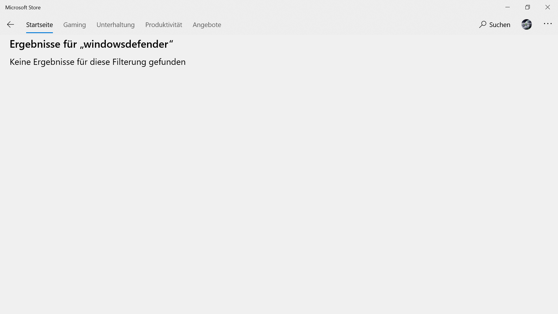 Windows-Sicherheit / Windowsdefender nicht Installierbar